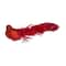 Glittered Bird With Feather Tail Christmas Clip On Ornament - 7" - Red
